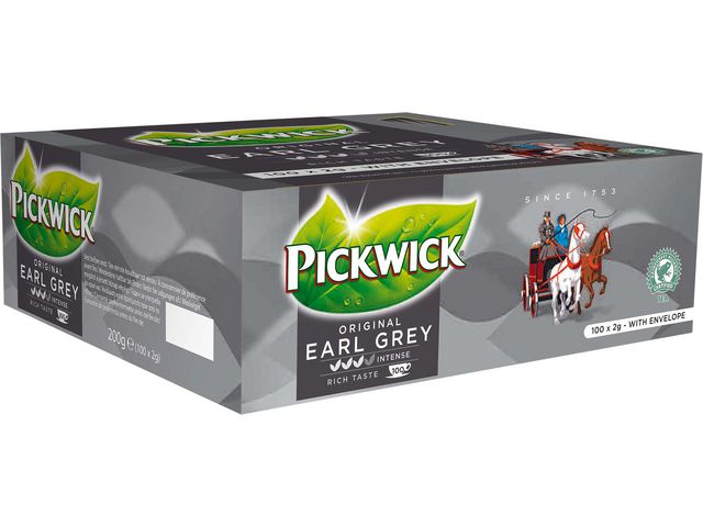 Pickwick Te Earl Grey, fp om 100 st