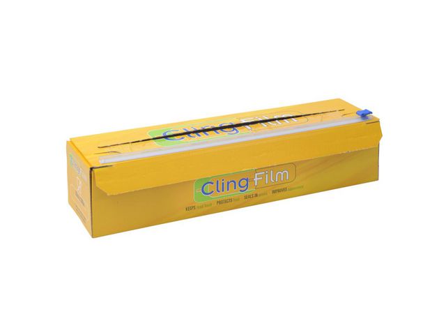 ABENA Plastfolie Cutbox PVC 30cmx300m 8my, rulle om 300 m