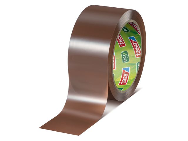tesa® Packtejp PCR PET 50mmx66m brun, rulle om 66 m