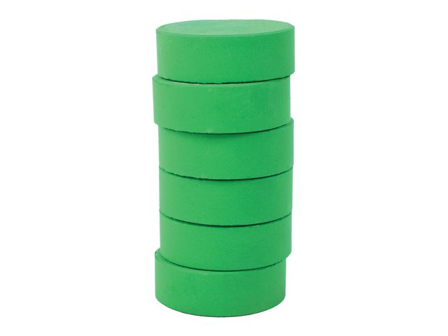 PLAYBOX Färgpuckar 57mm, grön 6/fp, fp om 6 st