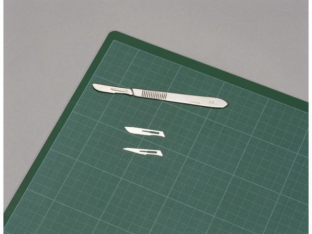 Bantex Skärmatta, 450 x 300 x 3 mm, PVC-plast, grön, st