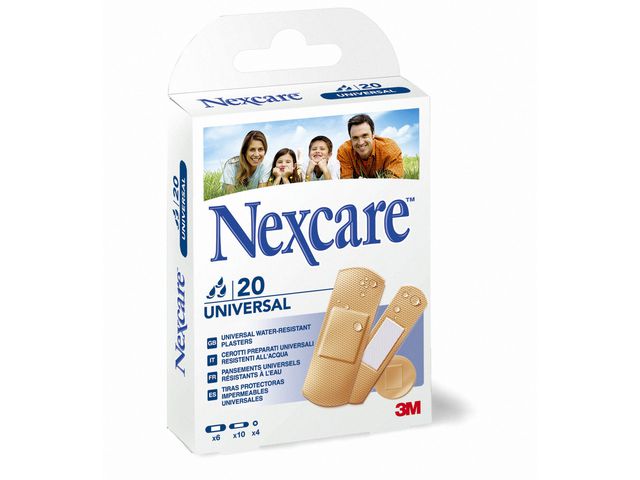 Nexcare Plåster Universal 3 strl 20/FP, fp om 20 st