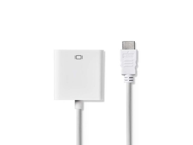 NEDIS Adapter HDMI-VGA/3,5mm 0,2m Vit, st