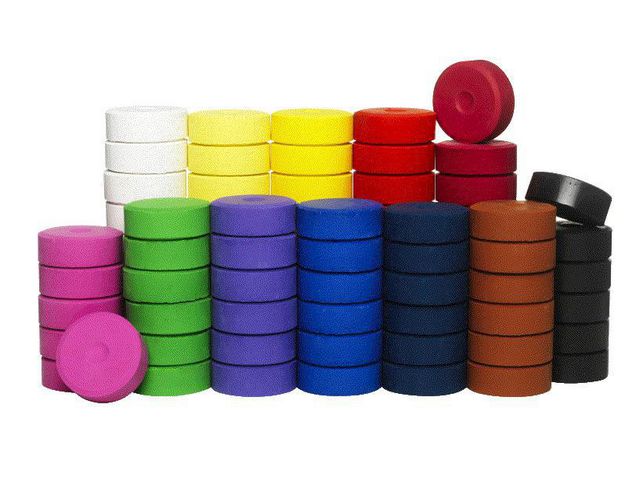 PLAYBOX Färgblock 44 mm, mörkröd 6/FP, fp om 6 st