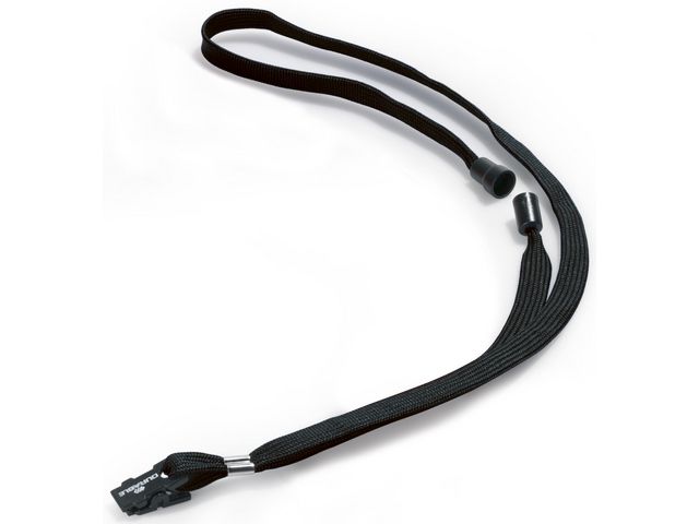 Durable Textilband, säkerhetslås, 44 cm, svart, fp om 10 st