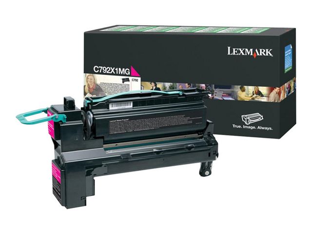 Lexmark Toner, C792X1MG, magenta, singelförpackning, hög kapacitet, st