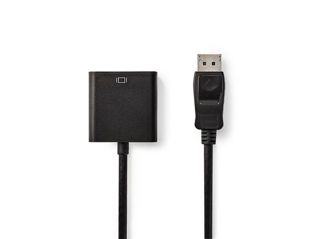 NEDIS Adapter DP-VGA Hane-Hona 0,2m, st