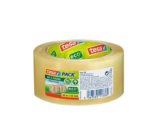 tesa® Packtjep Bio & Strong 50mmx66m PLA, rulle om 66 m