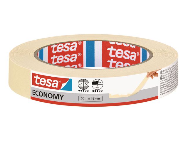 tesa® Maskeringstejp 5286 19mmx50m, rulle om 50 m