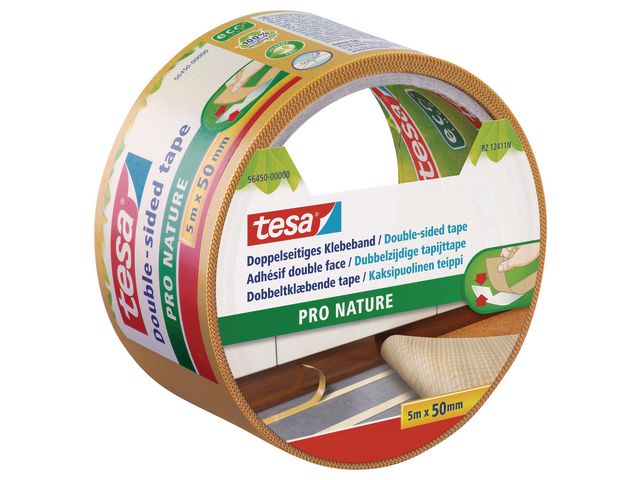 tesa® Monteringstejp Pro Nature 50mmx5m, rulle om 5 m