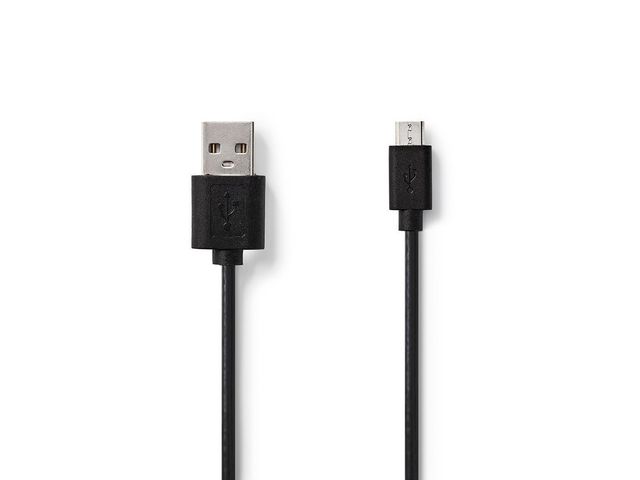 NEDIS Kabel USB-A Ha - USB Micro B 1m, st