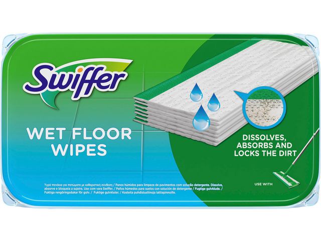 Swiffer Dammtrasa Wet wipes refill, fp om 12 st