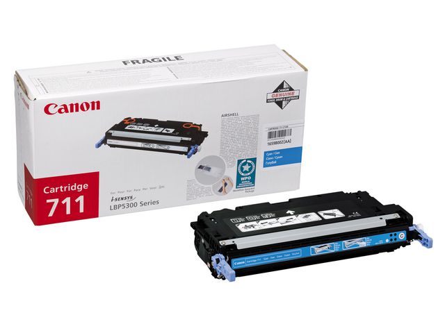 Canon Toner, 711, cyan, singelförpackning, 1659B002, st