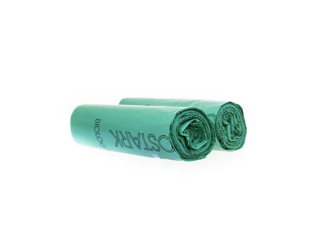 BIOSTARK Plastsäck BIOSTARK 125L Grön Star-seal, rulle om 10 st