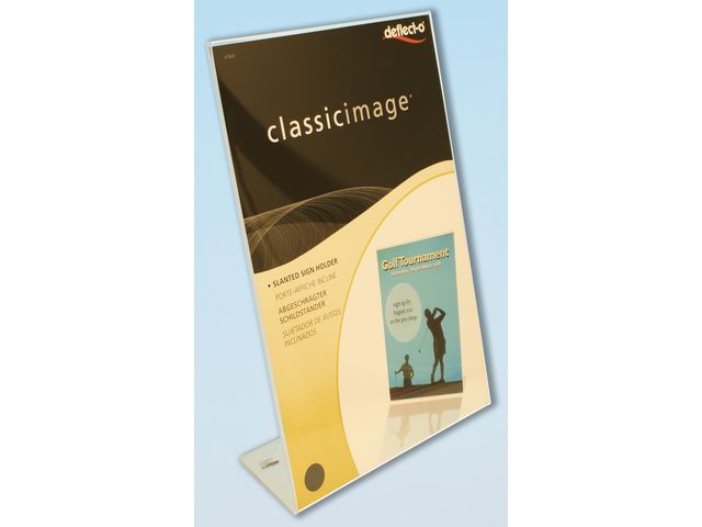 deflecto® Informationsställ A3 lutande, fp om 6 st