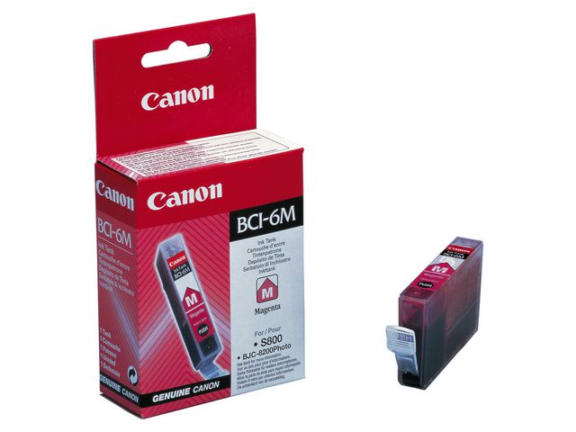 Canon Bläckpatron, BCI-6 M, 4707A002, magenta, singelförpackning, st