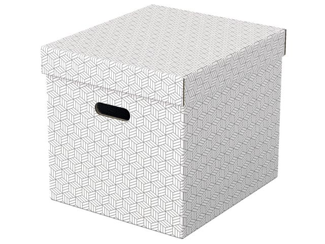 Esselte Förvaringsbox Home kub vit 3/FP, fp om 3 st