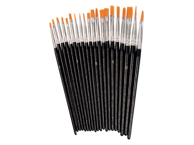 PLAYBOX Syntetpenselset flata 20/FP, fp om 20 st