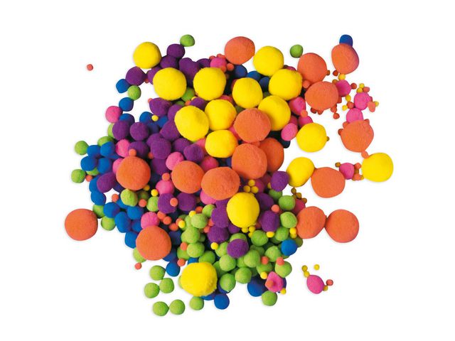 PLAYBOX Pompom neon 500/FP, fp om 500 st