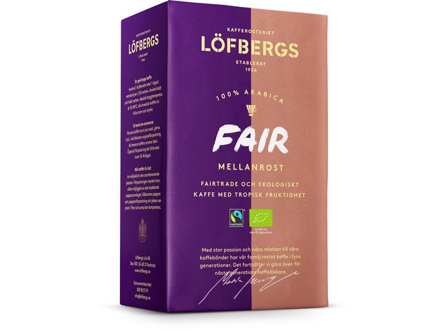 Löfbergs Kaffe Fair Mellan Eko/FT 500g, st