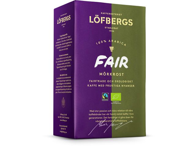 Löfbergs Kaffe Fair Dark Eko/FT 500g, st