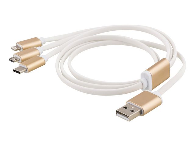 Adapter USB-A-Lightning/USB-C/USB-micro, st