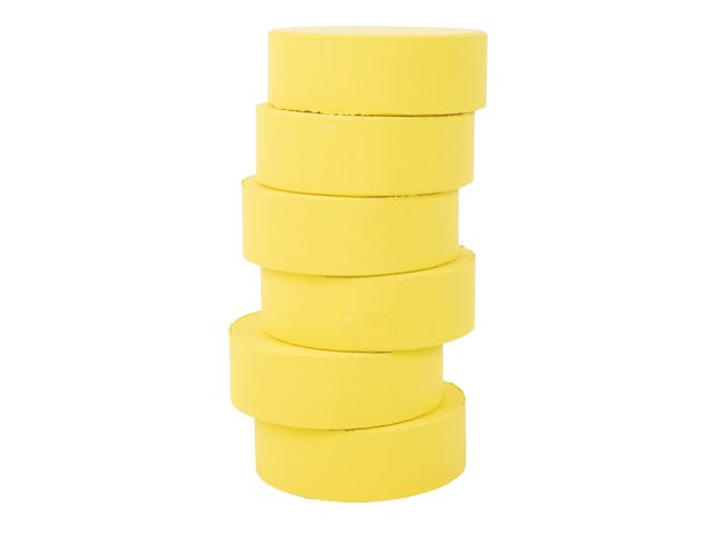 PLAYBOX Färgpuckar 57mm, ljusgul 6/fp, fp om 6 st