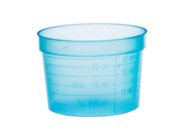 Mätmuggar för engångsbruk, plast, 30 ml, fp om 50 st