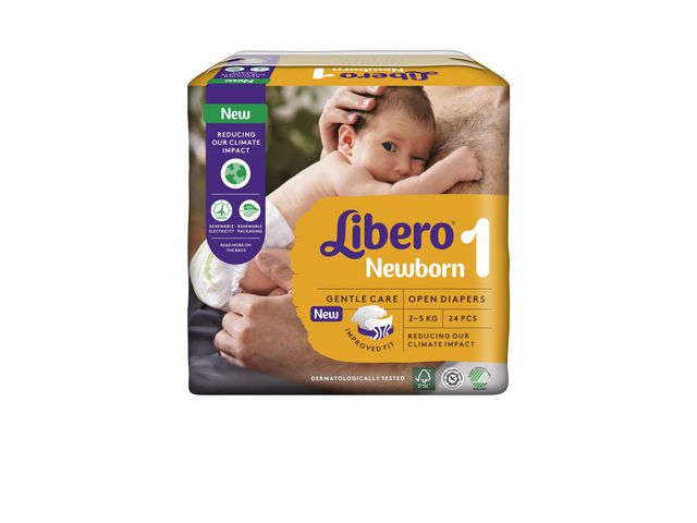 Libero Blöja New Born1 2-5kg, påse 24 st