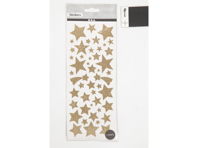 Glitterstickers guld stjärnor 110/fp, fp om 110 st