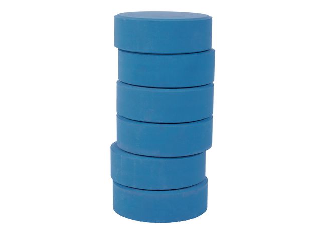 PLAYBOX Färgpuckar 57mm, blå 6/fp, fp om 6 st
