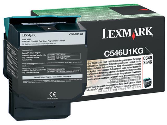 Lexmark Toner C546U1KG, svart, singelförpackning, st