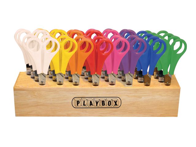 PLAYBOX Saxställ med 32 saxar, fp om 32 st
