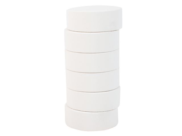 PLAYBOX Färgpuckar 57mm, vit 6/fp, fp om 6 st