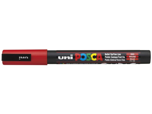 POSCA Märkpenna Posca PC-3M röd, st