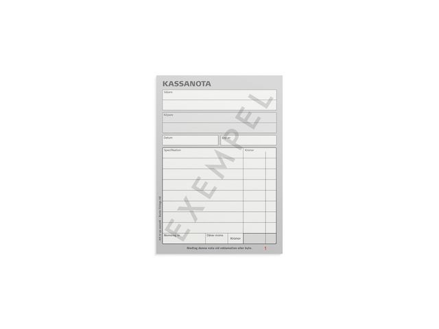 Burde Kassanota A6 numrerade 2 x 50 blad, st