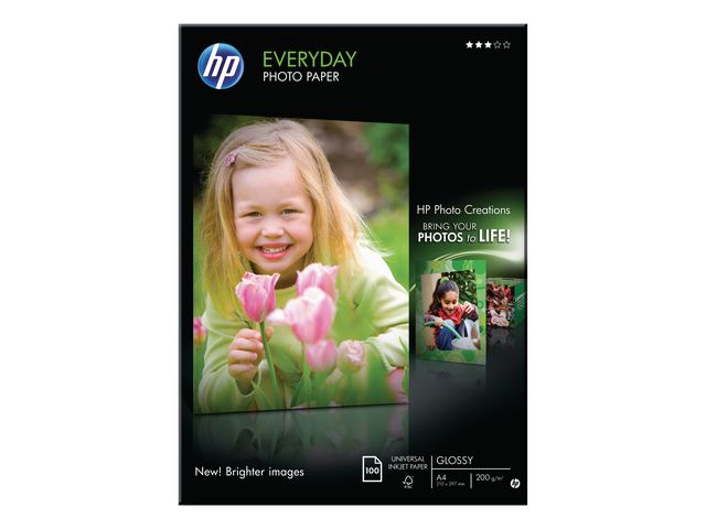 HP Fotopapper Q2510A A4 200g, fp om 100 blad
