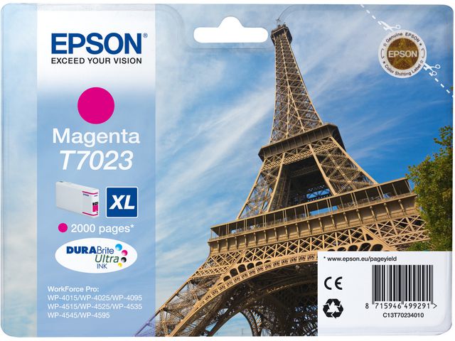 Epson Bläckpatron T7023 XL, magenta, st