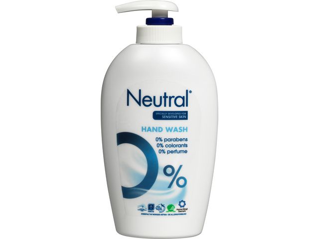 Neutral Cremetvål oparfymerad 250ml, flaska om 250 ml