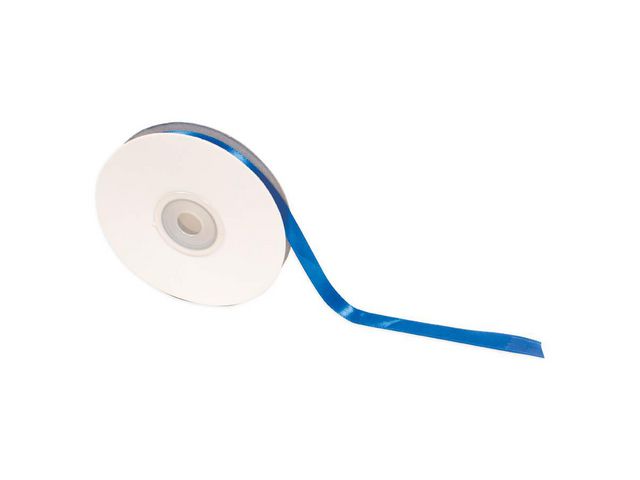 PLAYBOX Satinband 10mmx30m blå, rulle om 30 m