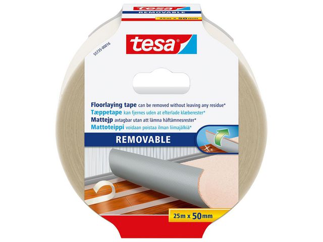 tesa® Mattejp 55735 avtagbar 50mmx25m, rulle om 25 m