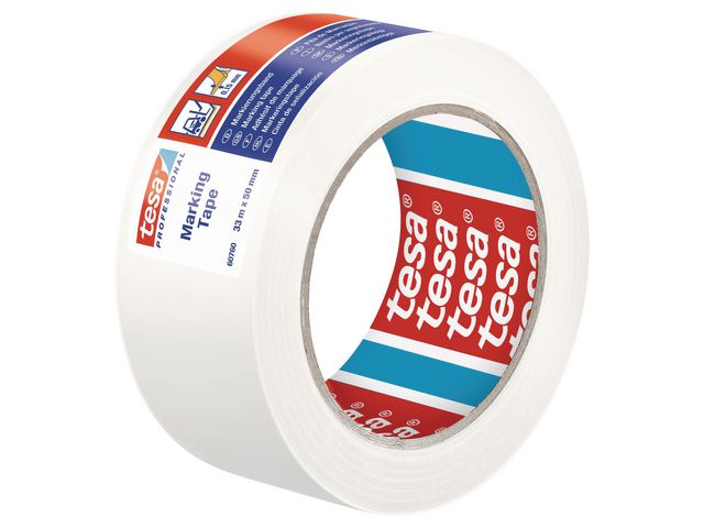 tesa® Golvmarkering 50mmx33m vit, rulle om 33 m