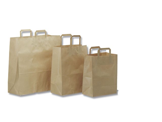 Bärkasse papper 16L brun, fp om 200 st