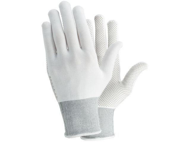 TEGERA Textilhandske 931 noppor vit 11, par 2 st