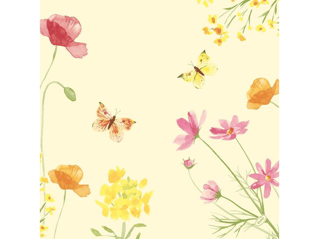 Duni Servetter Poppy D-soft 40X40cm, fp om 60 st