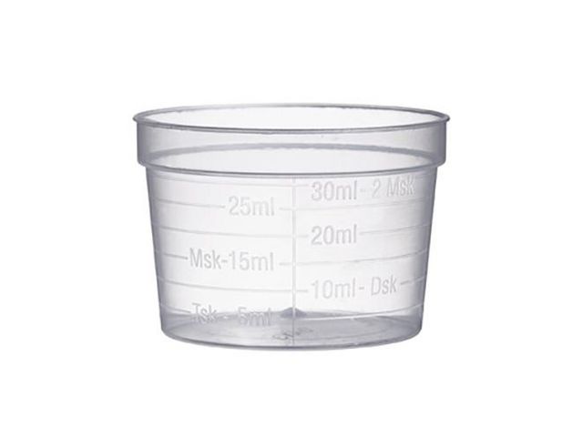 Medicinbägare 30ml Klar, fp om 50 st