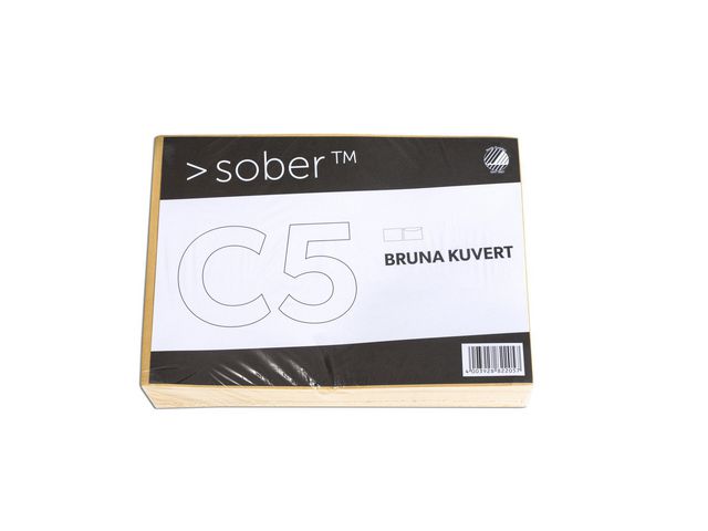 Kuvert C5 162x229mm fukthäftande, krt. om 500 st