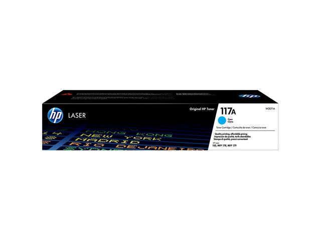 HP Toner W2071A 117A 0,7K Cyan, st