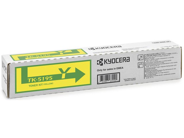KYOCERA Toner, 5195Y, gul, 1T02R4ANL0, st