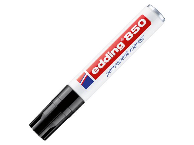 edding Märkpenna, permanent, 850 i jumbo-storlek med snedskuren spets, 5 - 15 mm, svart, st